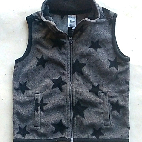 Carter’s Dinosaur Half-Zip Fleece Pullover and vest set - Picture 3 of 6